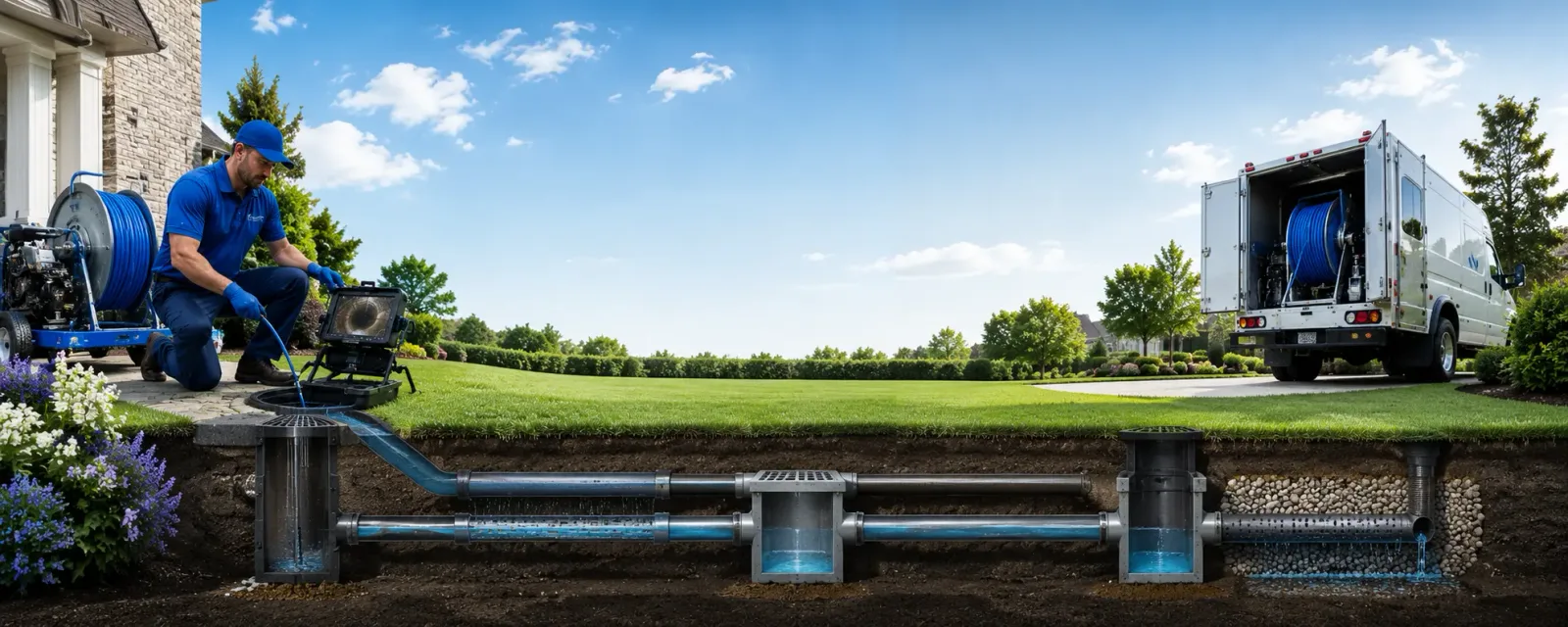 Outdoor drain cleaning information for Neches, TX